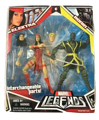 Hasbro Marvel Legends Paquete de 2 Elektra Ronin Nuevo 2008 Foto 1 de 4