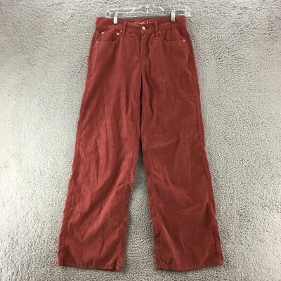 Женские вельветовые брюки American Eagle Skater 2 размера Regular Old Rose со средней посадкой на молнии - Изображение 1 из 4