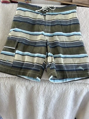 Pantalones cortos de tabla Tommy Bahama Relax para hombre talla mediana multicolor a rayas Foto 1 de 4