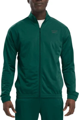 Abrigo chaqueta deportiva Reebok de ajuste regular para hombre, verde, S Foto 1 de 2