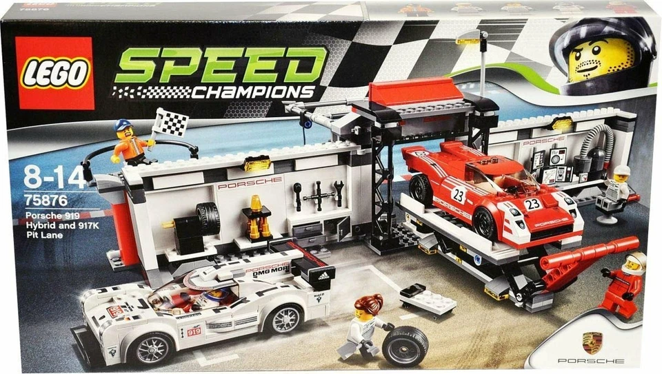 LEGO 75876 Speed Champions Porsche 919 Hybrid and 917K Pit Lane 732 Pcs Ages 8+ - Image 1 of 1