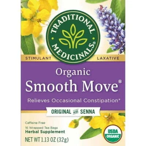 Traditional Medicinals Organic Tea Smooth Move 16 Bag 10/25 - Picture 1 of 2