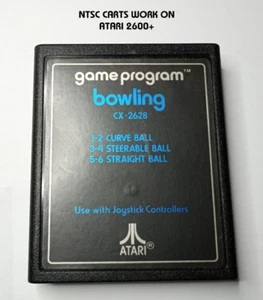 BOWLING ATARI 2600/7800/2600+ CX2628 Cart only / working NTSC Text Label - Picture 1 of 9