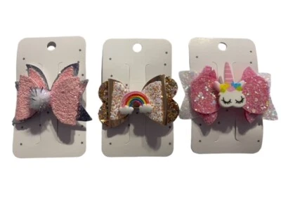 Pinzas para el pelo de cocodrilo con brillo para niñas Foto 1 de 4