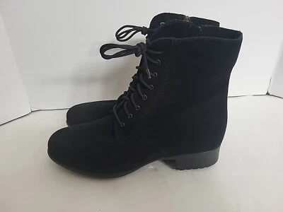 Bota de combate impermeable de gamuza Spidey para mujer La Canadienne en negro talla 9,5 M Foto 1 de 4