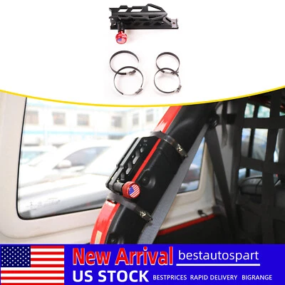 Black Fire Extinguisher Mount Holder Bracket For Jeep Wrangler TJ JK JL 1997-17  Foto 1 de 4