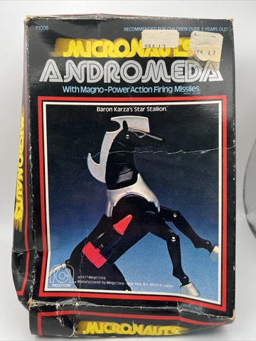 Vintage Mego Micronauts Andromeda, Complete In Box (Rarer Made In Japan Issue) Cover