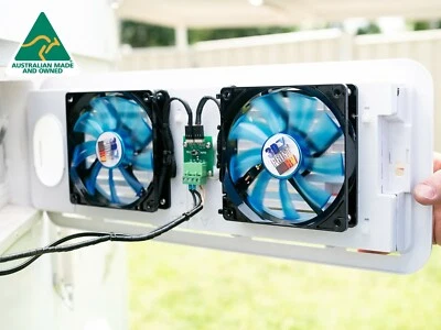 Klevacool Caravan Fridge Fan Kit to suit Vents on Caravans & Campers. - image 1 of 4