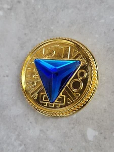 Legacy BLUE ZEO CRYSTAL Power Coin-Gold Made for Legacy Ranger Morpher - Picture 1 of 3