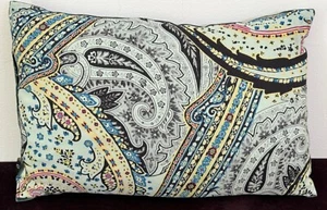 Vintage Etro Silk & Velvet Small Throw Pillow A269 - Picture 1 of 6
