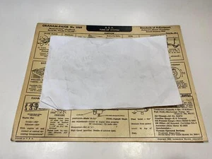 1929 Graham Paige Six Model 615 115” AEA Tune Up System card - Picture 1 of 2