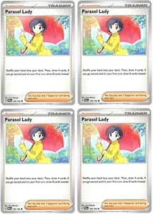 Parasol Lady 169/182 - Paradox Rift - Pokemon Trainer Card Lot x4 - Playset - Picture 1 of 1