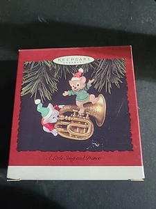 NIB Vtg 1996 A LITTLE SONG AND DANCE Hallmark Keepsake Ornament MICE BARITONE - Picture 1 of 2