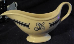 Sauciere Restaurantware Porzellan Monogramm individuell B7 - Bild 1 von 5