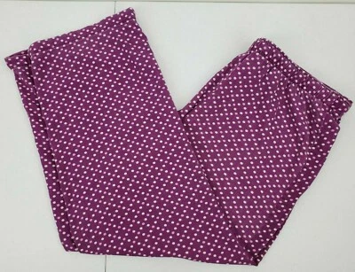 Pijama para mujer pequeño 4-6 blanco/púrpura lunares púrpura calce relajado Foto 1 de 4