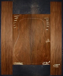 Guitar Luthier Tonewood COCOBOLO ROSEWOOD Acoustic backs sides SET - Picture 1 of 1