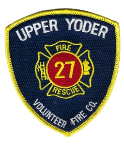 CURRENT Upper Yoder Volunteer Fire Co Station 27 PA Pennsylvania patch - NEW! - Picture 1 of 1