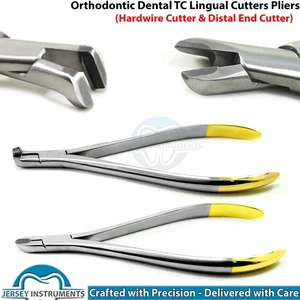 Orthodontic Dental Distal End TC & Hard Wire Lingual Cutter Pliers Set Tool - Picture 1 of 5