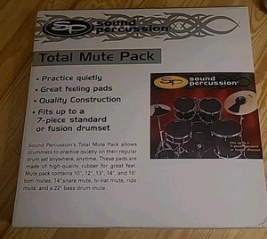 Paquete de 7 Sound Percussion Total Mute caja abierta sin usar - Imagen 1 de 1