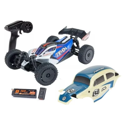 Arrma TYPHON GROM 4x4 SMART 1/14 Buggy Blu/Argento con CARROZZERIA OMAGGIO - Immagine 1 di 4