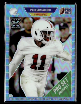 Paulson Adebo 2021 Leaf Pro Set Carolina Blue 8/10 - Image 1 of 2