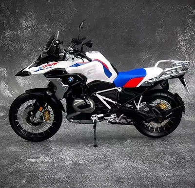 BMW Motorrad R 1250 GS Adventure Motorcycle 1/10 K50 HP white blue red Dealer Ed - Image 1 of 4
