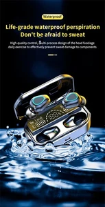 Auriculares TWS Inalámbricos Bluetooth 5.2 Estéreo Deportes Impermeable Gancho Auriculares  - Imagen 1 de 5