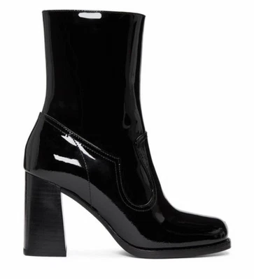 Bota Marc Jacobs Ross charol negra para mujer talla 7 nueva sin caja ver fotos Foto 1 de 4