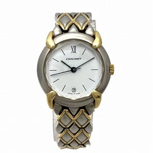Chaumet Griffith Date Quartz Watch Wristwatch Free Shipping [Used] - Picture 1 of 9