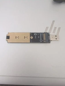 NVMe to USB Adapter, M.2 SSD to USB 3.1 Type A Card, Based Key M.2 Hard - Imagen 1 de 1
