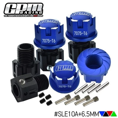 GPM Alloy 7075 Hex Adapters (+6.5mm) & Wheel Lock TRAXXAS 1/8 Sledge E-Revo 2.0 - Image 1 of 4