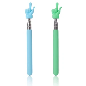2 Pack Retractable Teacher Pointer Reading Telescoping Hand Finger Pointer Stick - Picture 1 of 7