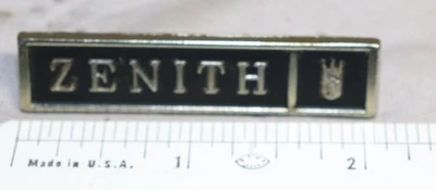 Consola estéreo Zenith Mid Century PLACA DE IDENTIFICACIÓN Foto 1 de 3