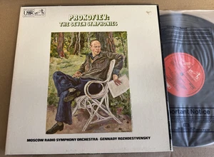 SLS 844 Prokofiev The Seven Symphonies Rozhdestvensky MRSO 6 LP box - Picture 1 of 4