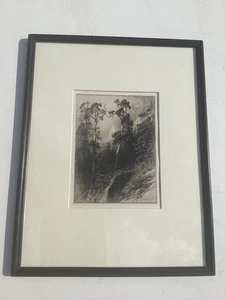 James D. Smille 1879 Etching "Sentinel Rock Yosemite" - Picture 1 of 14