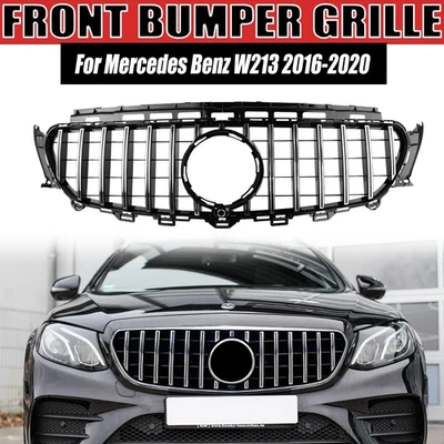 Grille For Mercedes Benz W213 E300 E400 E500 E550 2016-2020 Front Bumper Grill Foto 1 de 4