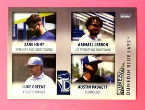 2025 Choice, Dunedin Blue Jays, Staff - Z. HUNT/A.LEBRON/ L. GREENE & A. PADGETT - Picture 1 of 1