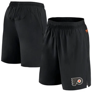 Men's Fanatics Black Philadelphia Flyers Authentic Pro Tech Shorts - Picture 1 of 4