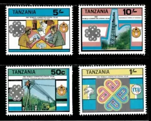 Tanzania 1983 - World Communications Year - Set of 4v - Scott 229-32 - MNH - Picture 1 of 1