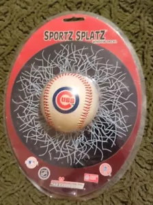 Chicago Cubs Sports Splatz Logo Baseball Ball Souvenir Cracked Window Decal MLB - Picture 1 of 3