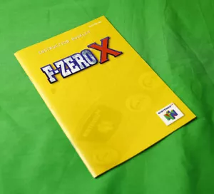 F-Zero X Instruction Booklet/Manual • Nintendo 64 N64 • 1998 Futuristic Racing - Picture 1 of 1