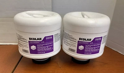 PACK DE 2 ~ Control de plancha agria sólida para lavandería Ecolab Aquanomic 2.0 a baja temperatura, 6 libras. ea. Foto 1 de 2