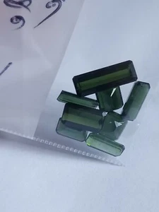 10.38 TCW In 7 PCs Natural Chrome Diopside Pakistan Unheated Loose Gemstone  - Picture 1 of 4