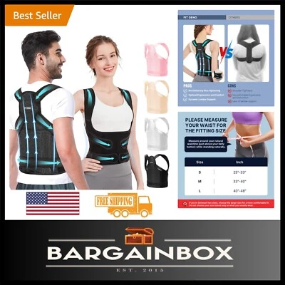 Adjustable Back Brace Posture Corrector for Men and Women - Pain Relief Solution - Image 1 of 4