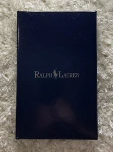 Ralph Lauren PVC Passport Travel Wallet Navy In Box Used Pre Owned - Picture 1 of 18