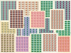 BRITISCHES COMMONWEALTH NEUWERTIGE BLÄTTER Omnibus-Ausgaben 1963-66 ..Preis individuell - Bild 1 von 41