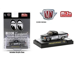 M2 Machines 1:64 1990 Chevrolet C1500 454SS Pickup Mooneyes Equipped Black Grey - Picture 1 of 1