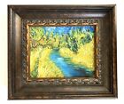 Original style impressionniste classique Van Gogh « Stream » 8x10 encadré