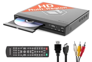 Oakcastle DVD100 Mini Lettore DVD per TV Multiconnessione Multi-Regione Slim Des... - Foto 1 di 8