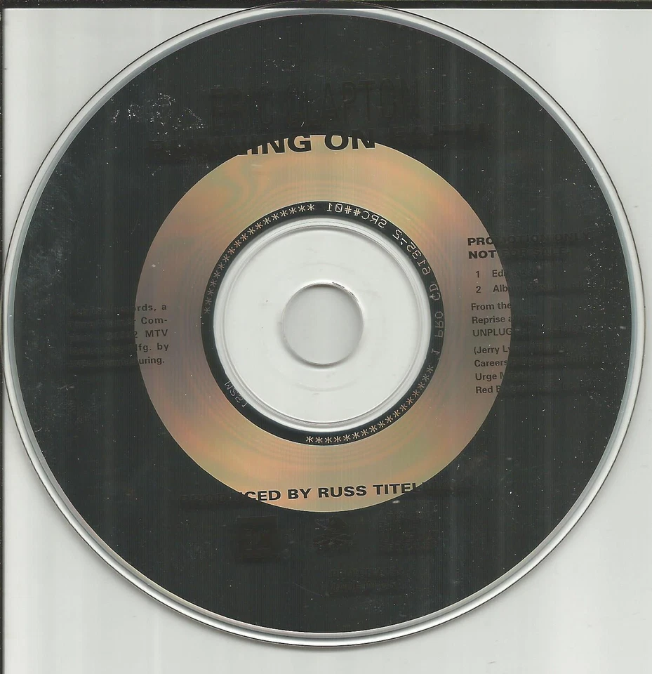 ERIC CLAPTON Running on Faith RARE EDIT PROMO Radio DJ CD single 1992 procd6135 - Image 1 of 1